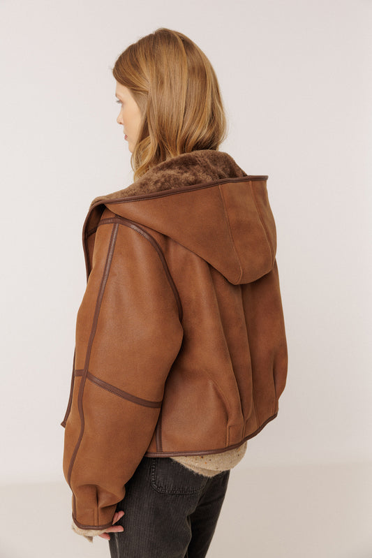 HOODED BOMBER-STYLE JACKET 5