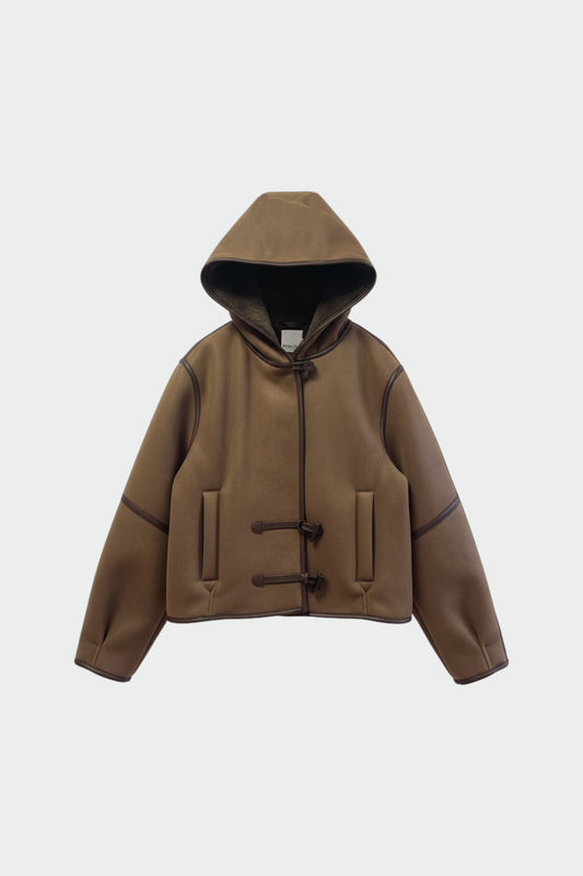 HOODED BOMBER-STYLE JACKET 6