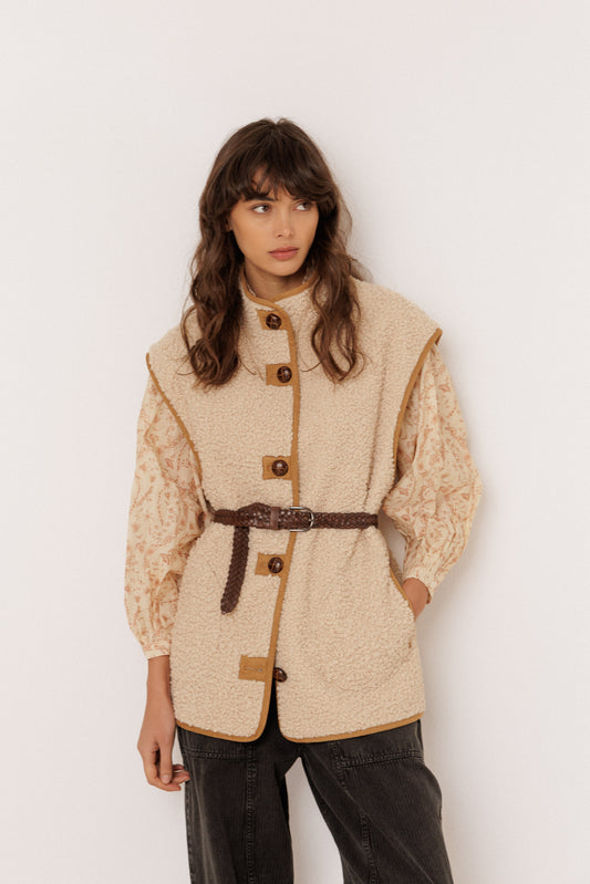 OVERSIZE SHEEPSKIN VEST 2