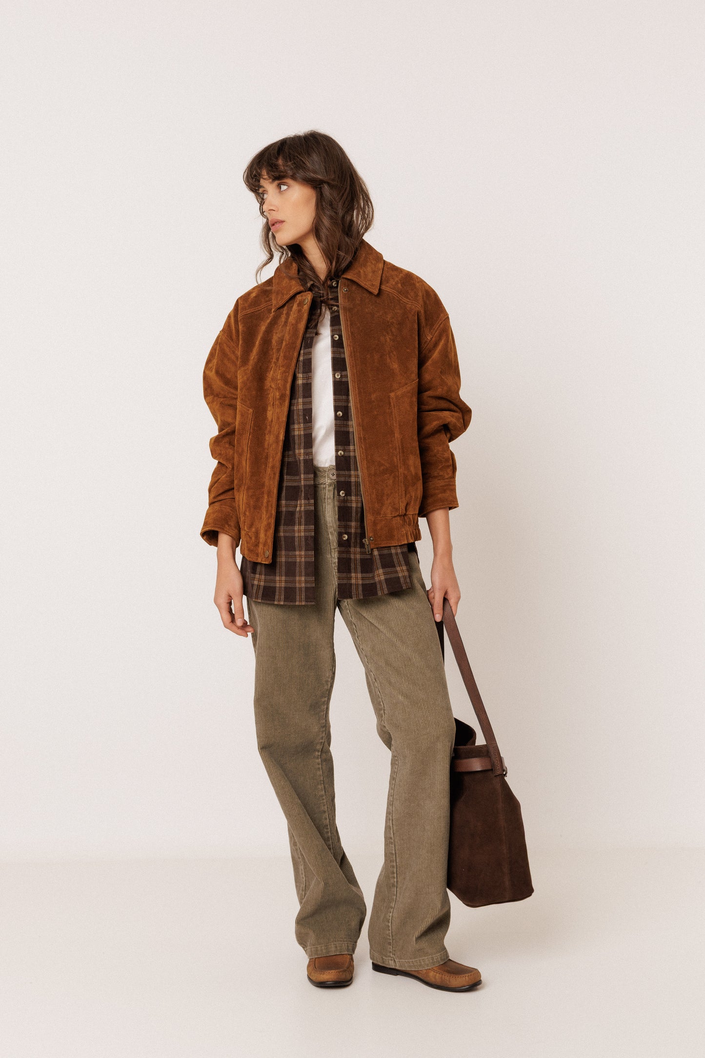 LEATHER BOMBER JACKET