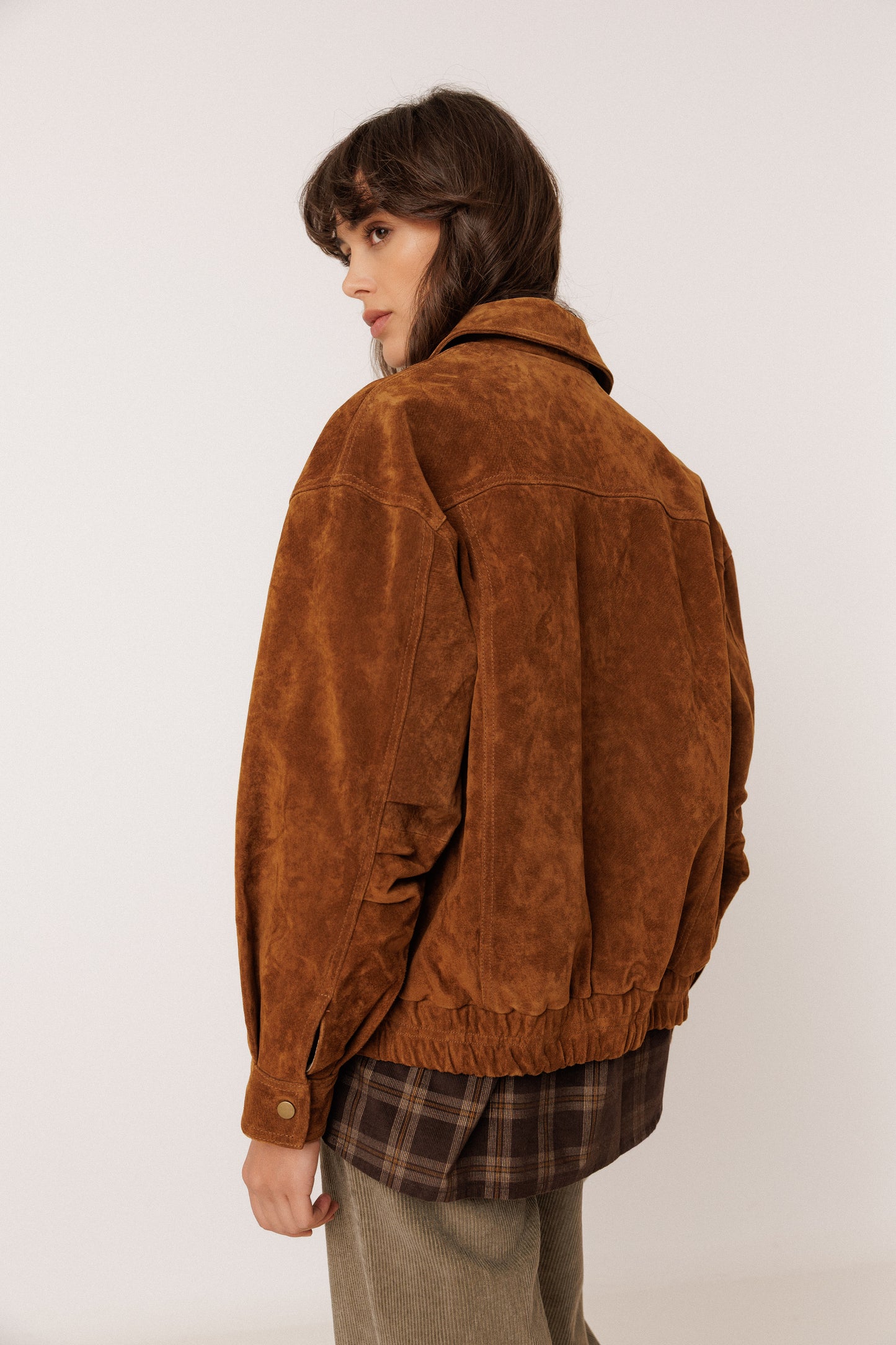 LEATHER BOMBER JACKET