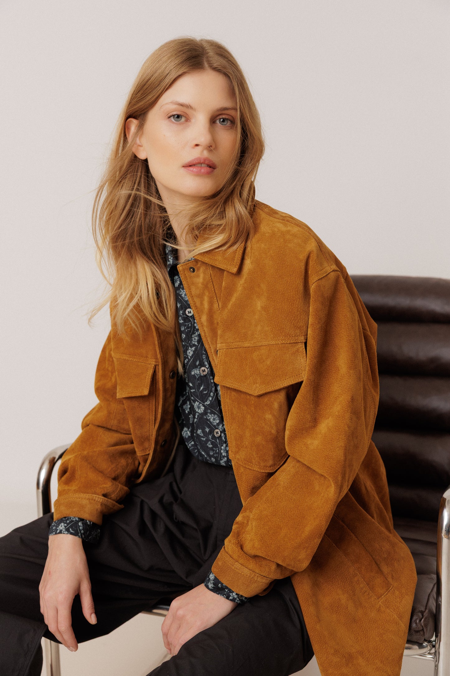 LEATHER POCKET PARKA