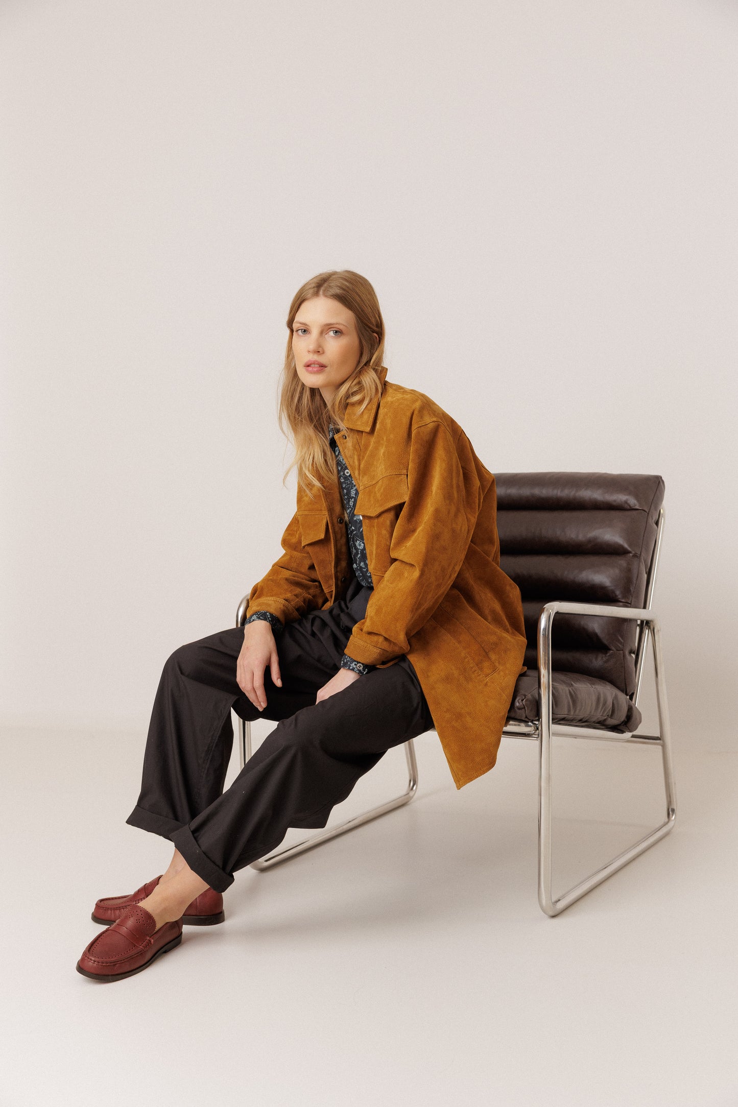 LEATHER POCKET PARKA