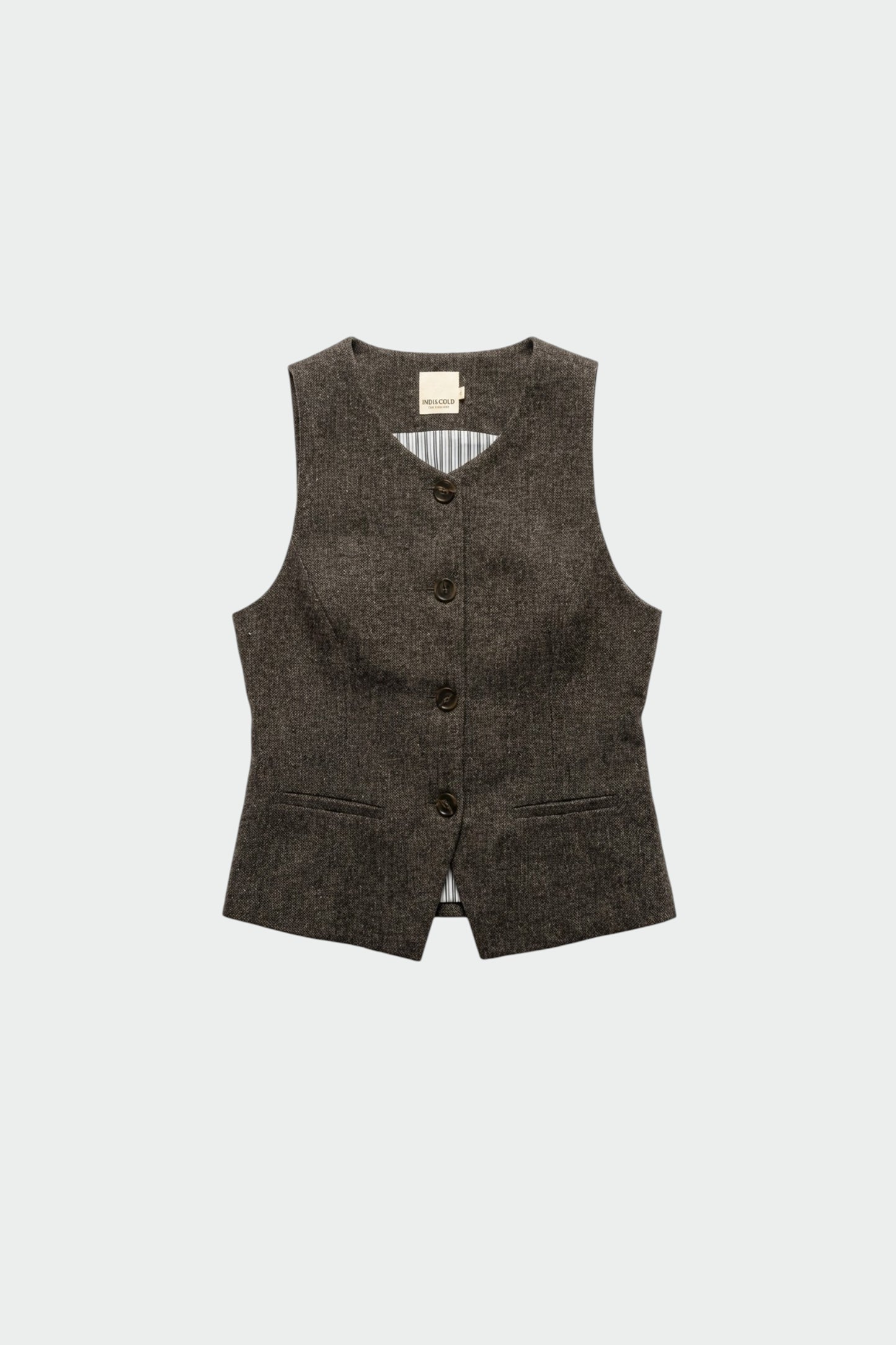 FITTED WOOL VEST