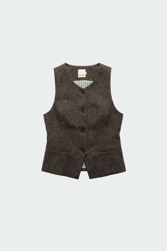 FITTED WOOL VEST 5