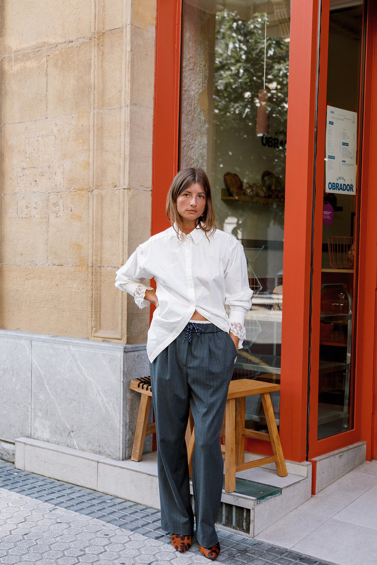 ELASTIC-WAISTBAND PANTS