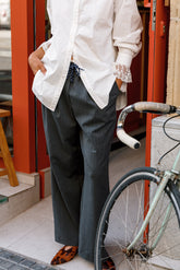 ELASTIC-WAISTBAND PANTS
