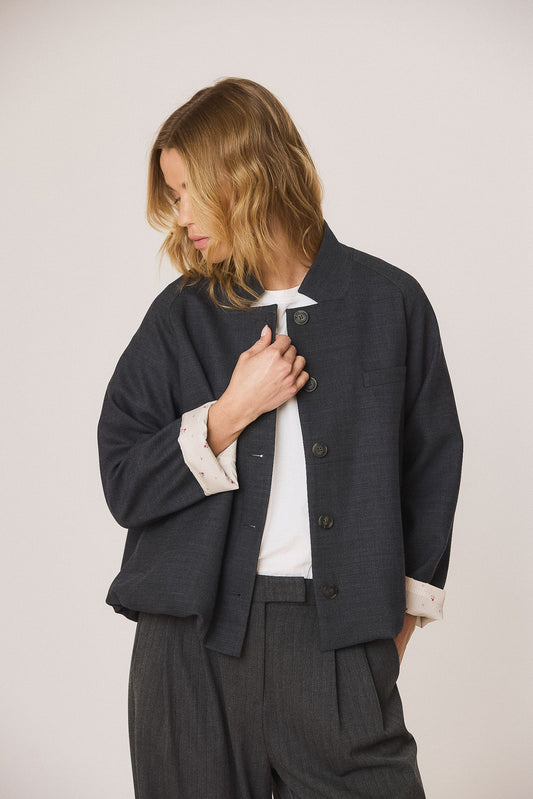 JACKET WITH  ELASTIC HEM 1