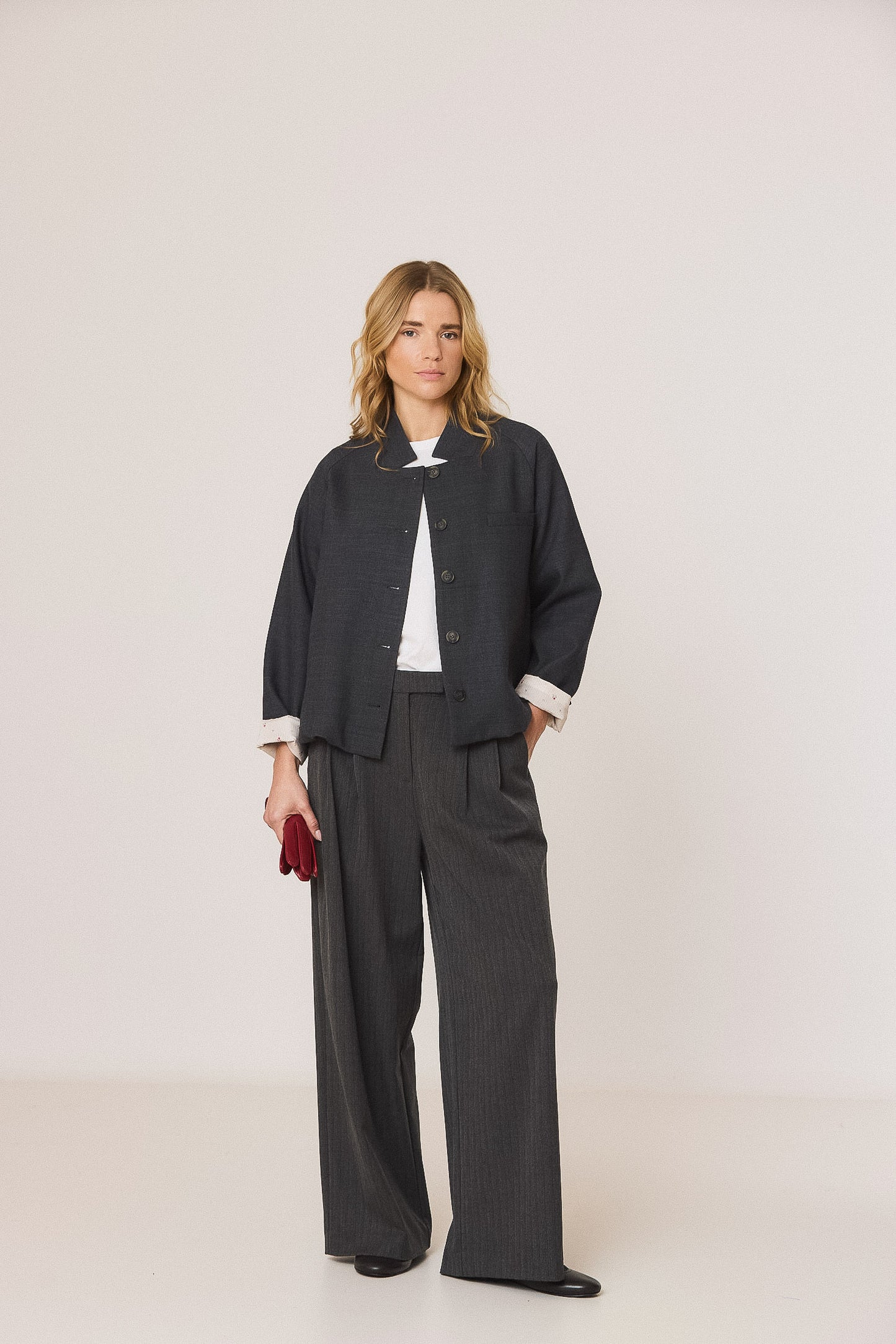 JACKET WITH  ELASTIC HEM