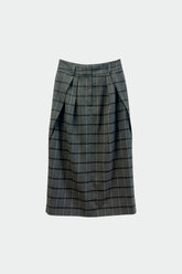 PLAID PENCIL SKIRT