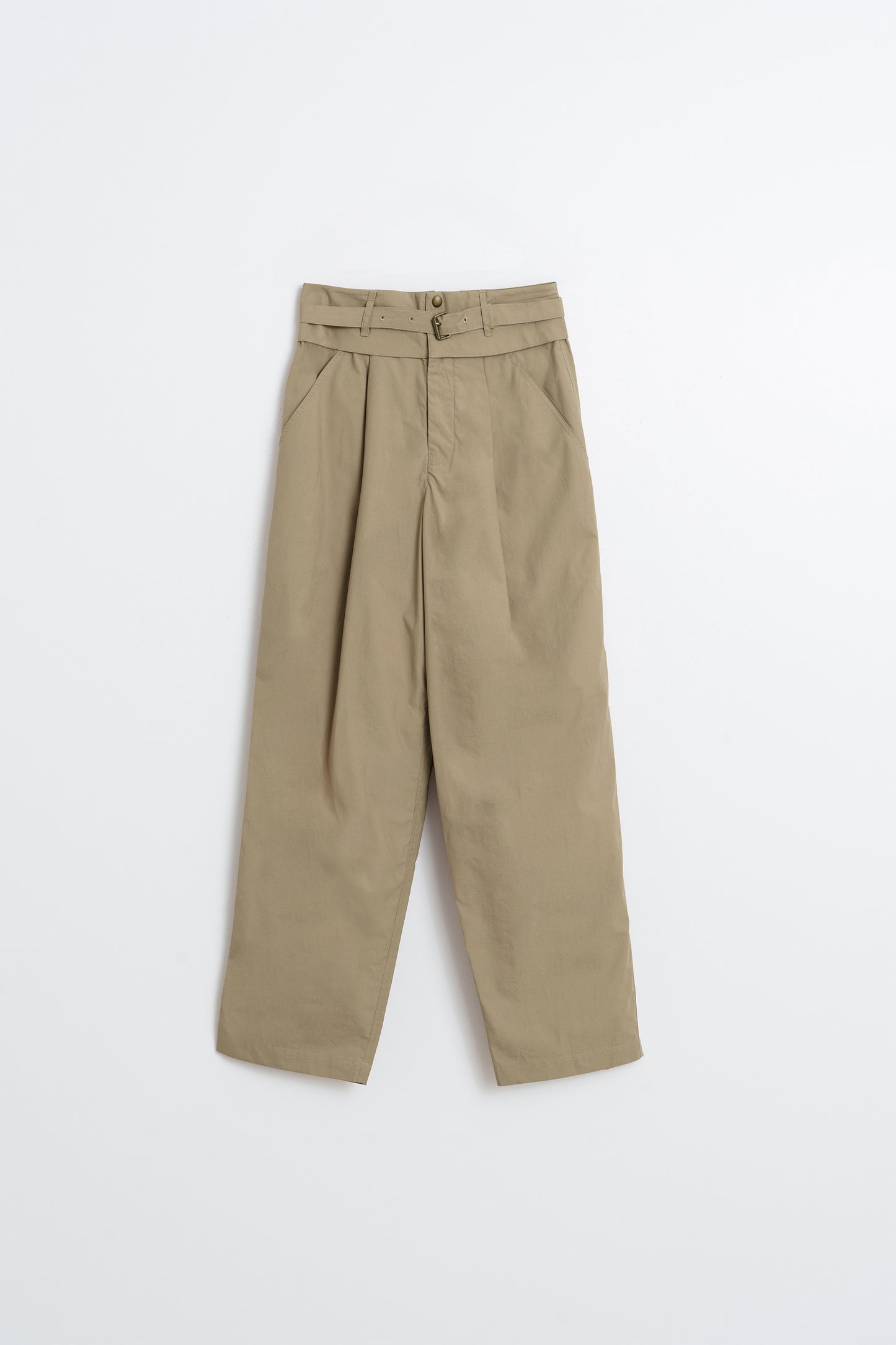 POPLIN CARROT PANTS