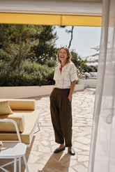 POPLIN CARROT PANTS