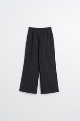 ELASTIC POPLIN PANTS