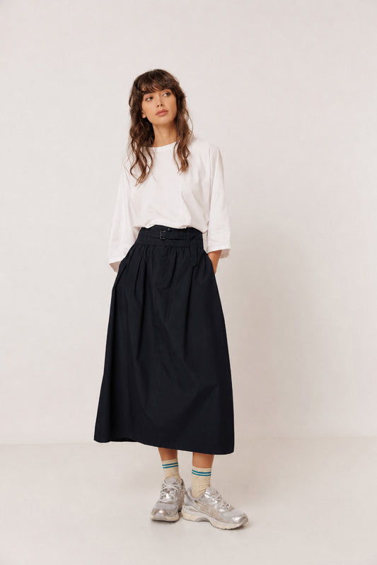 POPLIN MIDI SKIRT 1