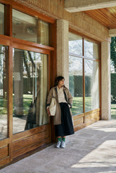 POPLIN MIDI SKIRT