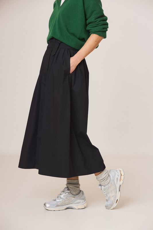POPLIN MIDI SKIRT 2