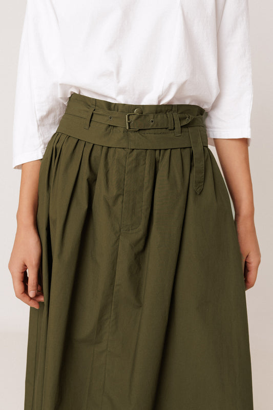 POPLIN MIDI SKIRT 2