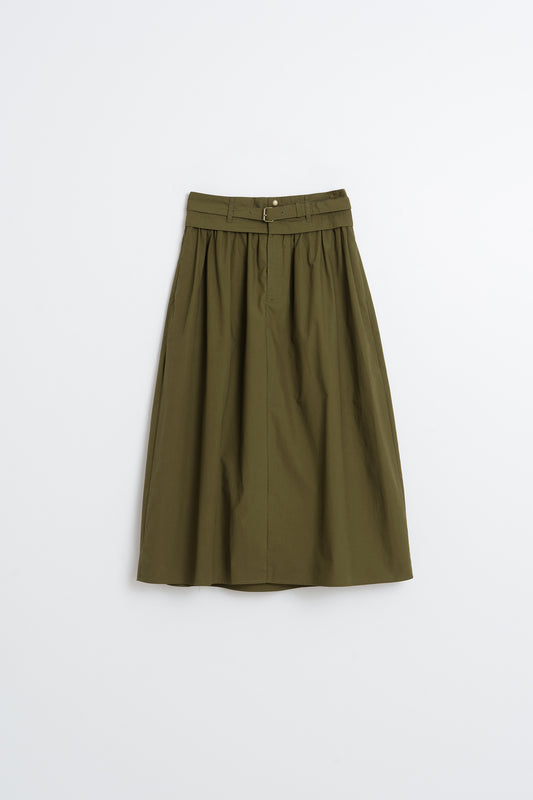 POPLIN MIDI SKIRT 4