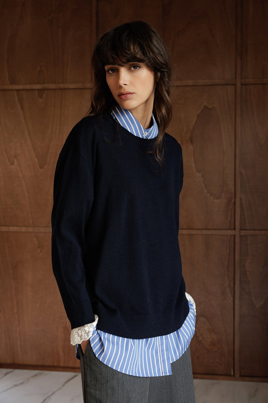 BASIC 100% MERINO SWEATER 1