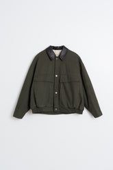 WASHED-EFFECT QUILTED JACKET