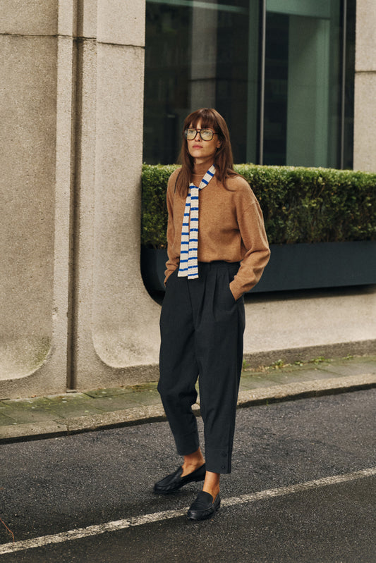TAILORED PLEAT-FRONT TROUSERS 2
