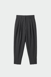 TAILORED PLEAT-FRONT TROUSERS