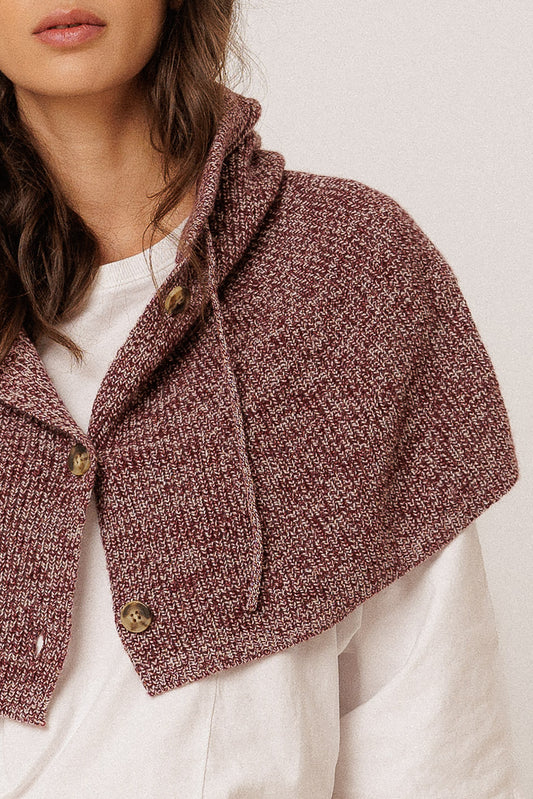 RIBBED KNITTED HOOD 4
