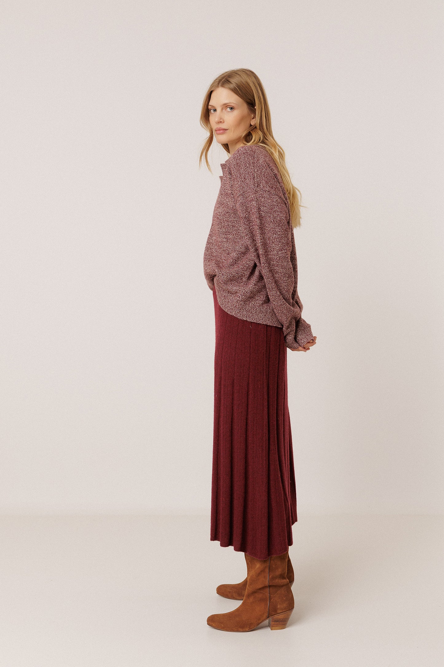 MARLED POLO SWEATER