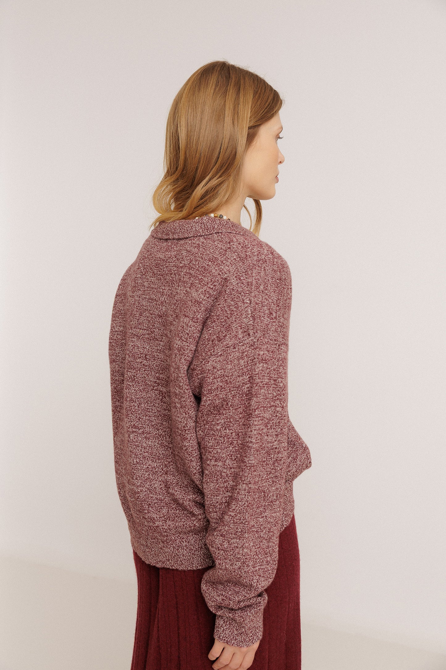MARLED POLO SWEATER