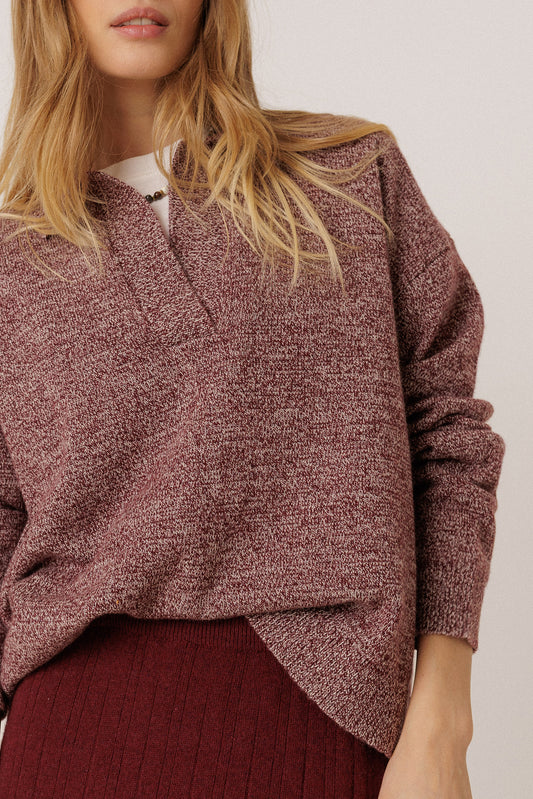 MARLED POLO SWEATER 5