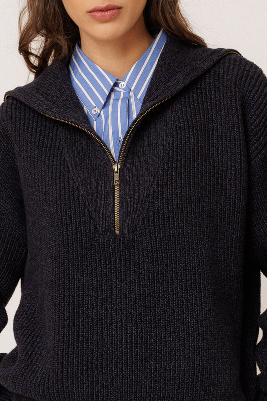 ZIP SWEATER WITH MERINO 4