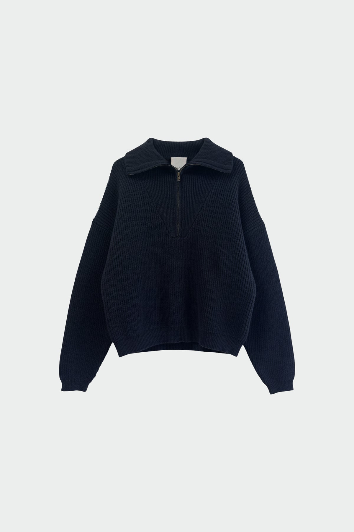 ZIP SWEATER WITH MERINO