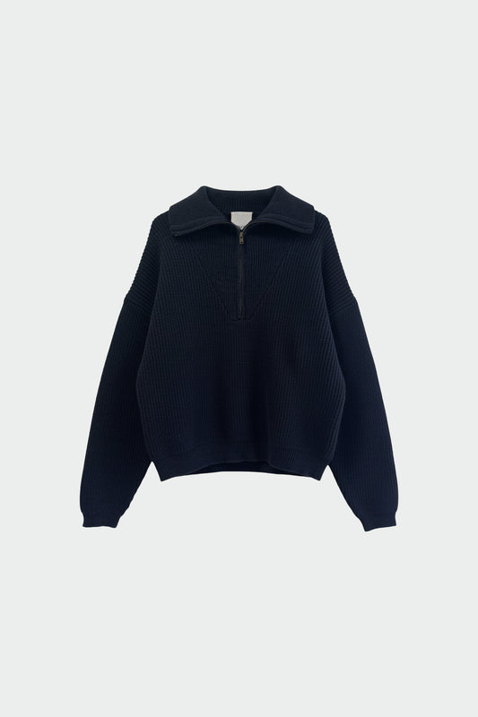 ZIP SWEATER WITH MERINO 5