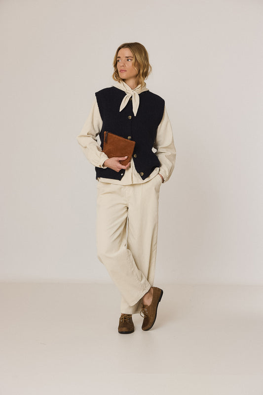 RIB-KNIT VEST WITH MERINO 1