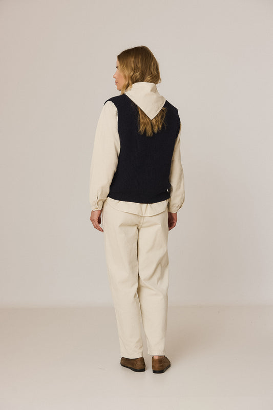 RIB-KNIT VEST WITH MERINO 4