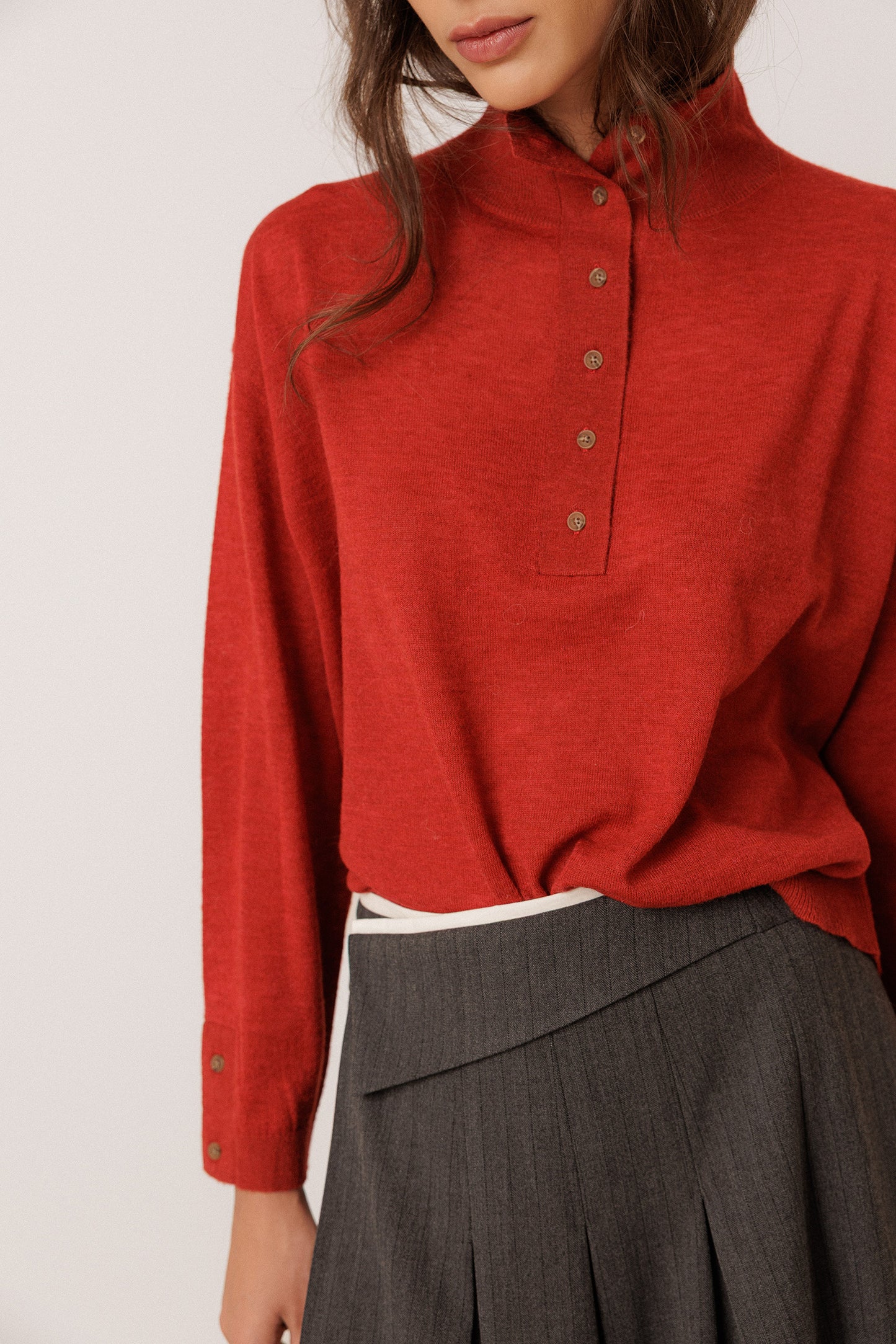 BOXY SWEATER WITH ALPACA