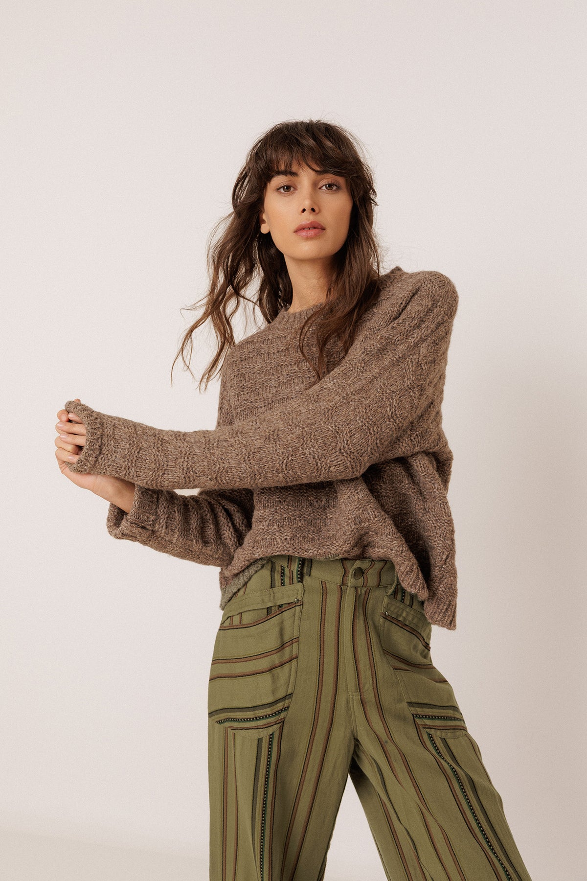 DECORATIVE-KNIT SWEATER