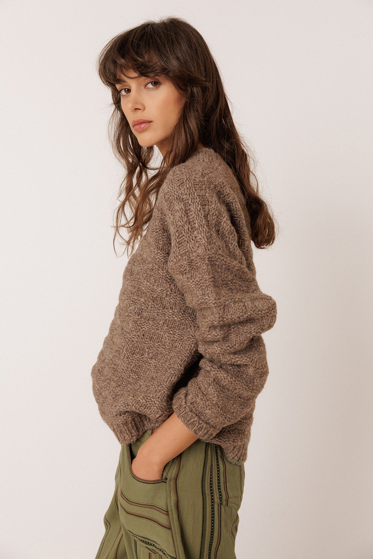DECORATIVE-KNIT SWEATER