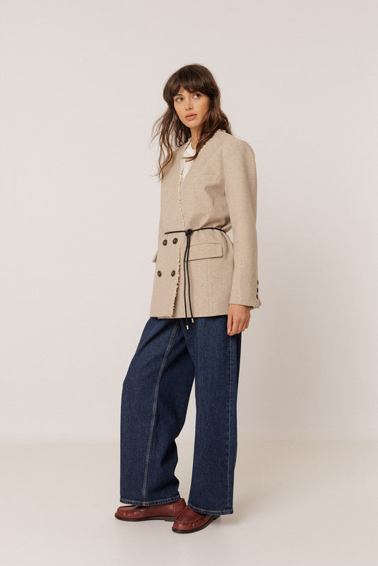 TUBULAR CORD AND LEATHER BELT 2