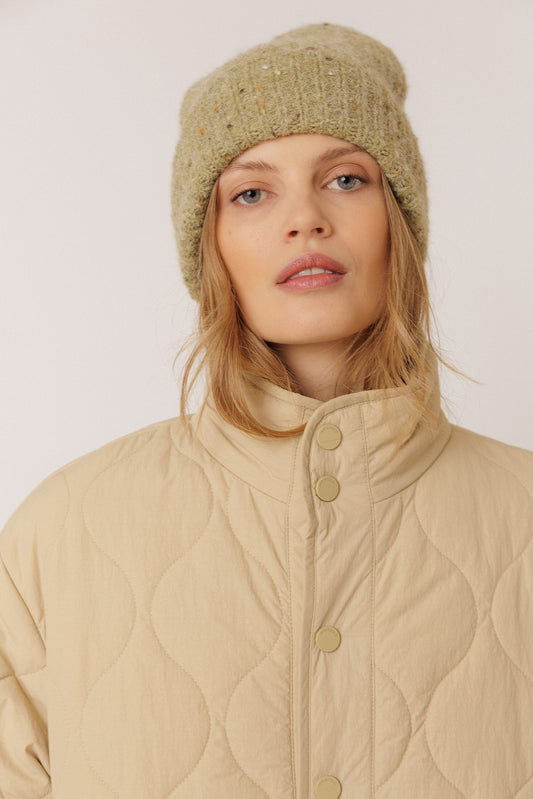 RIBBED TURN-UP BEANIE 1