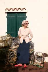 DOUBLE-LAYER WRAP CARDIGAN