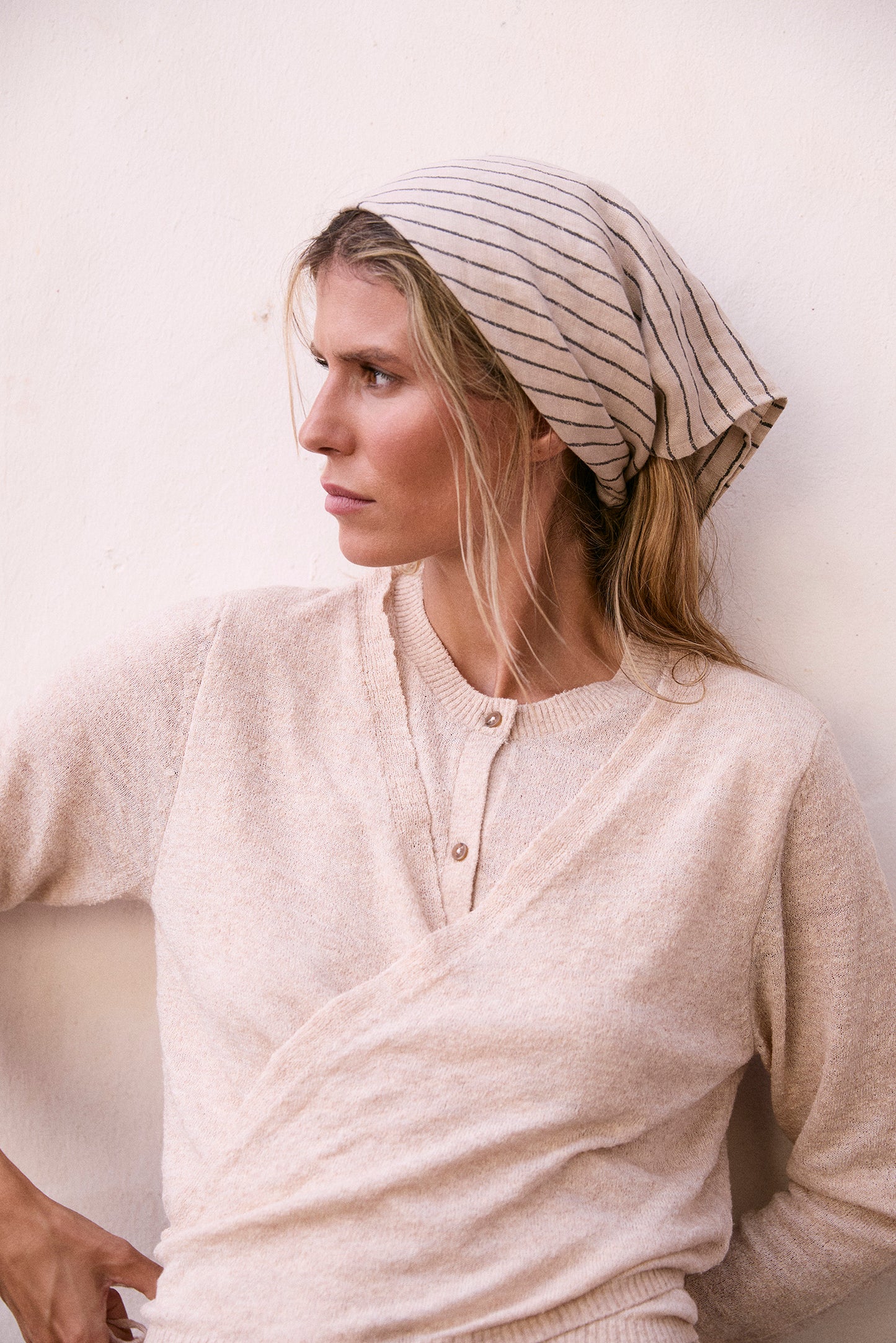 DOUBLE-LAYER WRAP CARDIGAN