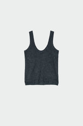 MERINO WOOL SCOOP-NECK TOP