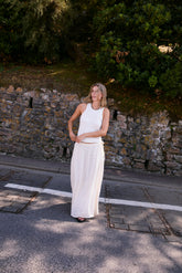 MERINO WOOL HALTER TOP