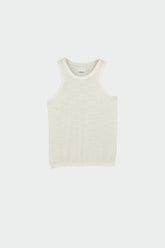 MERINO WOOL HALTER TOP