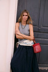 MERINO WOOL HALTER TOP