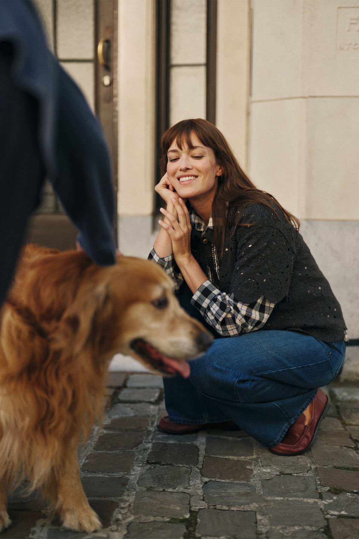 COTTON CROCHET POLO