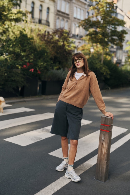 MERINO WOOL SWEATER WITH CONTRAST COLLAR 3