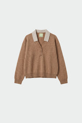 MERINO WOOL SWEATER WITH CONTRAST COLLAR