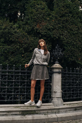 MERINO WOOL SWEATER WITH CONTRAST COLLAR